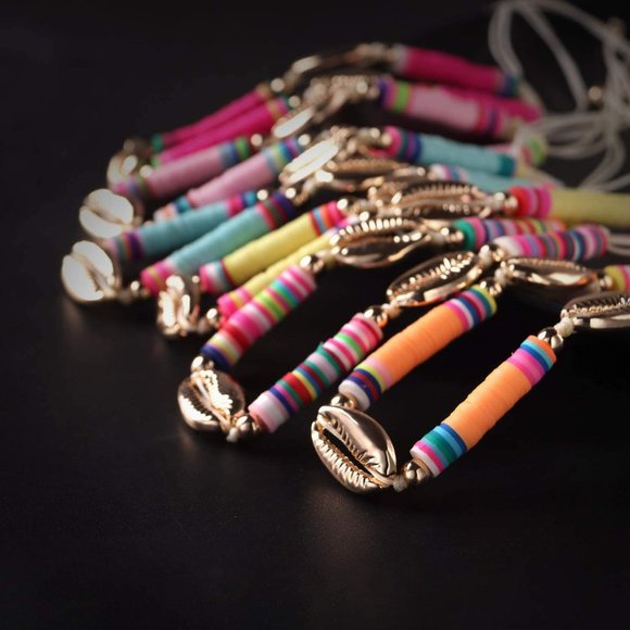 Anklets For Women Boho Vsco Shell Anklet Beaded Anklets 6 Pieces - Picture 3 of 8